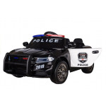 Elektrické autíčko - policajné - čierne